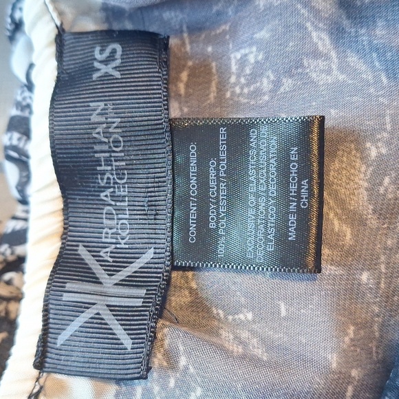 Kardashian Kollection XS. Black and white semi sheer cover up dress - Picture 7 of 7